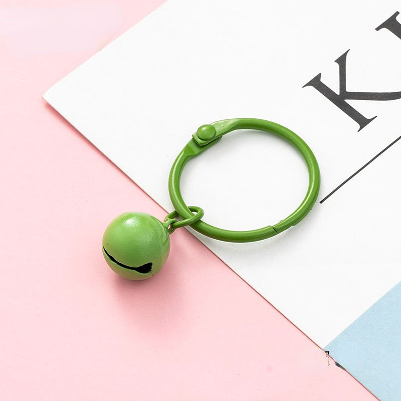 Venta al por mayor Campana colorida del llavero de DIY del hierro